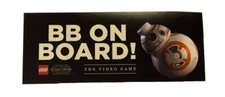 BB on board! Sticker 2016 -BB-8 Lego Star Wars The Force Awakens