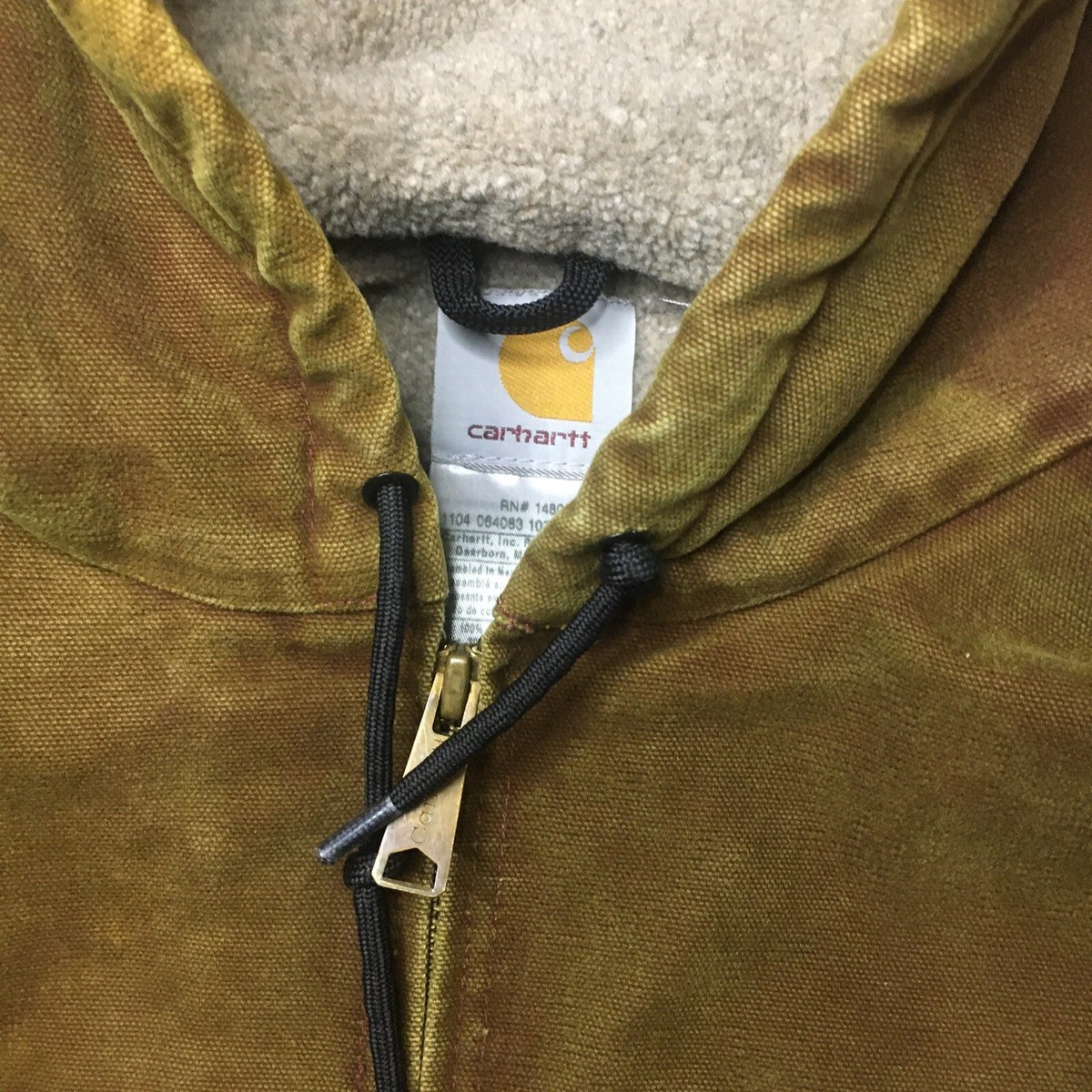 Carhartt J141 CLY Hooded Full Zip Jacket Sherpa Lined XL Carhartt J141 CLY Hooded Full Zip Jacket Sherpa Lined XL