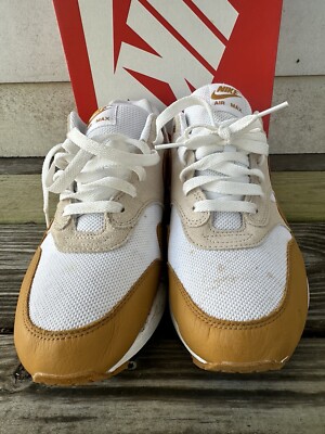 Nike Air Max 87 White/Ember Gold Size 10 Sneakers