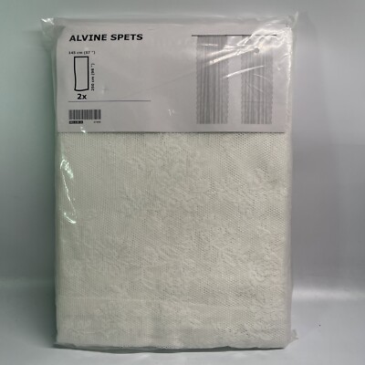 IKEA Alvine Spets Sheer Lace Curtains 57