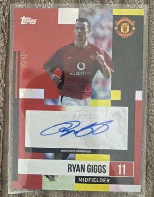 2025 Topps Manchester man United Utd Team Set Ryan giggs autograph auto /50 - Image 1 of 2