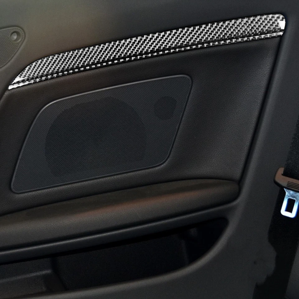 Cubierta de panel de puerta interior de fibra de carbono real 8 piezas para Audi A5 S5 2008-2016 Foto 4 de 4