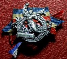 Victory with torch trumpet for association of cookers of Paris silver rare medal