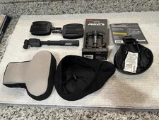 New Mongoose Pedals, Used Pedals, Kids Seat, Tire Pump, & 2 Padded Seat Covers!!