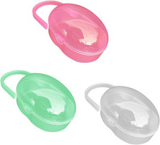 Scatolina Succhietto,3 Pezzi Sterilizzaciuccio Portatile Scatola Ciuccio Multico