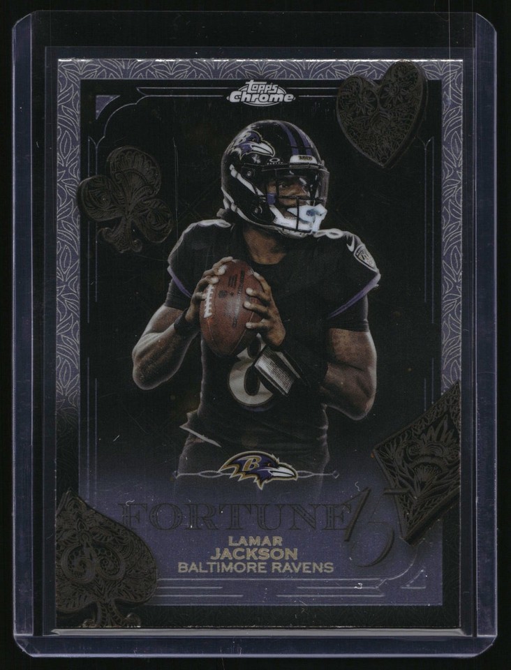 2025 Topps Chrome Fortune 15 #F15-1 Lamar Jackson Ravens