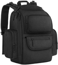 Diaper Bag Backpack, Dad Diaper Bag with 2 Side Insulated Pockets