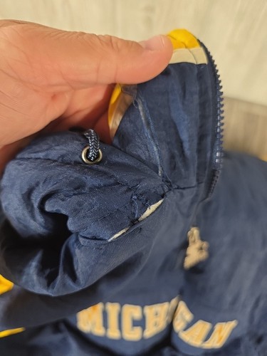 Vintage Starter Jacket Adult Size L Large University of Michigan Wolverines READ - Picture 13 of 21