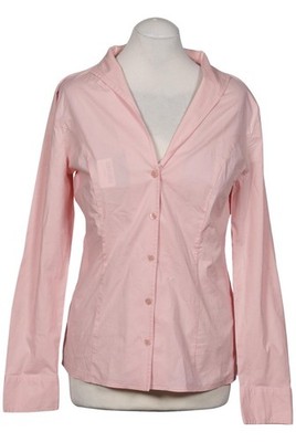 Heine Bluse Damen Oberteil Hemd Hemdbluse Gr. EU 38 Baumwolle Pink #e8bfg62
