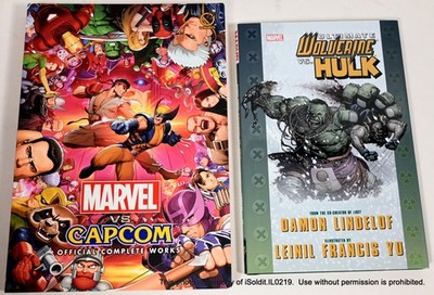 2-PC NEW ULTIMATE WOVERINE vs HULK 1st Print 2009 HC + MARVEL vs CAPCOM 2012 PB