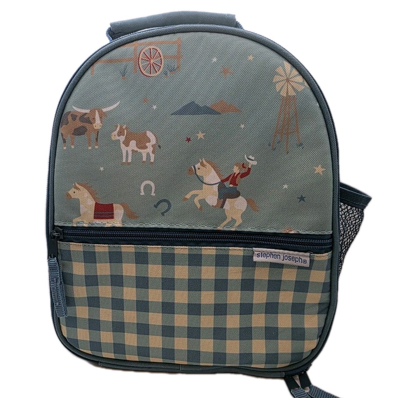 Stephen Joseph Kids Lunch Box Cowboy Western Horse Theme Ins