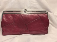 HOBO INTERNATIONAL LAUREN Leather Clutch Doub...