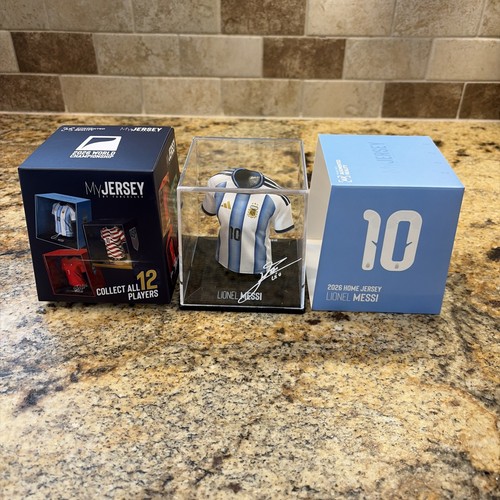 MyJersey Lionel Messi Argentina #10 2026 Home Jersey White/Blue Collectible 