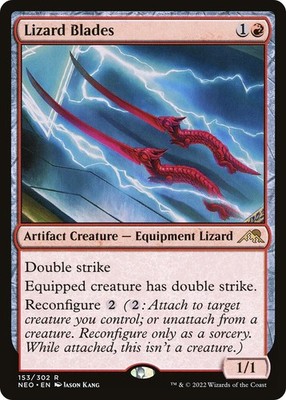 Lizard Blades [Kamigawa: Neon Dynasty] NM - Magic