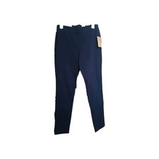 Michael Michael Kors Women s High-Rise Pull-On Skinny Ankle Pants Navy M