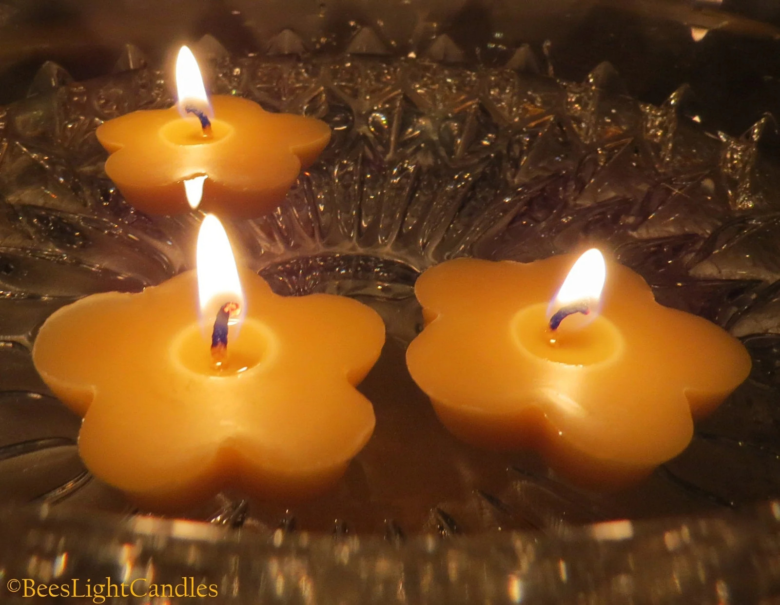 Clover Floating Beeswax Candles