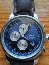 Timex H1 Chronograph 50M Blue Dial SR927W Men's Watch