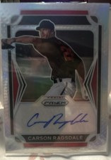 2021 Panini Prizm Draft Picks - Autographs Carson Ragsdale #AU-RA (AU, RC)