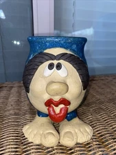 6” Mug with LEGS ~ 3-D STONEWARE STEIN Souvenir Mustache Character