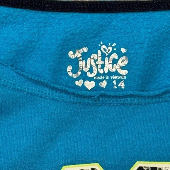 Милый футбольный пуловер Justice с длинным рукавом размер 14 - Изображение 3 из 4