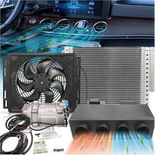 12V 12V Underdash Heat&Cool Car Air Conditioner Universal Electric Truck Cab AC