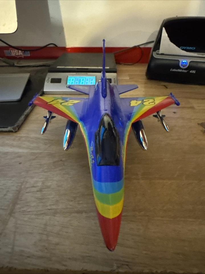 Frosted Mini-Wheats F-16 Falcon Fighter Jet Vintage Jeff Gordon Rainbow GIFT - Image 4 of 4