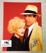 WARREN BEATTY AUTOGRAPH SIGNED 11x14 PHOTO DICK TRACY COA