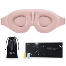MZOO Luxury Sleep Eye Mask for Side Sleeper Men 1 Count Pack of 1 , E-pink