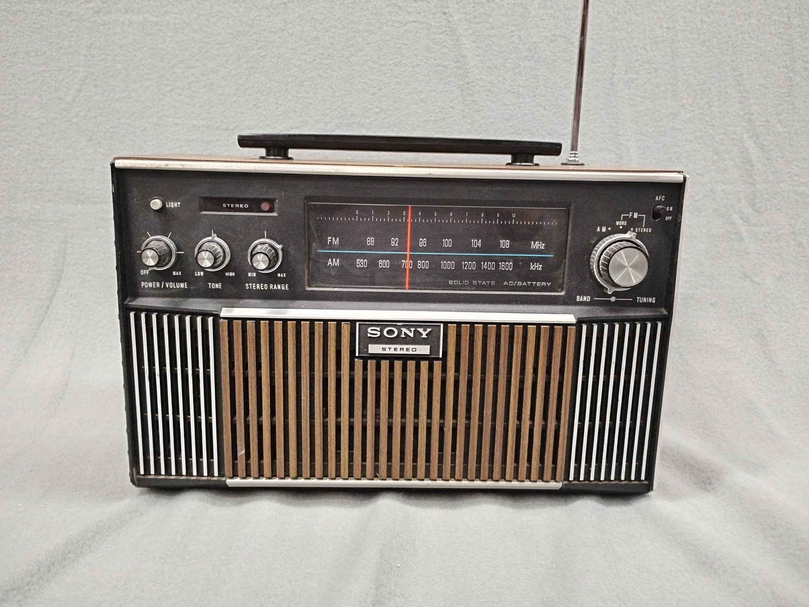 Vintage Sony MR-9700W Stereo AM/FM Portable Radio – Tested