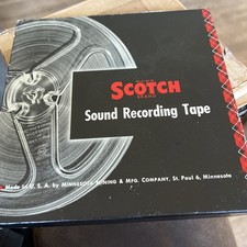 Scotch Magnetic Tape 111 A-12 7" Reel 1/4" 1200 3M NOS