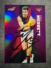 ZACH MERRETT ** HAND SIGNED ** ESSENDON 2022 PURPLE PARALLEL SELECT CARD