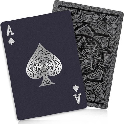 Playing Cards, Plastic Playing Cards, Deck of Cards, Waterproof Poker Cards, Bla