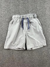 Tommy Bahama Unisex Kids' Light Gray Elastic Waist Shorts Drawstring Size 5/6
