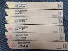 LOT of 6 Genuine RICOH Savin Lanier 841737 841736 Magenta Yellow Toner MP C3502