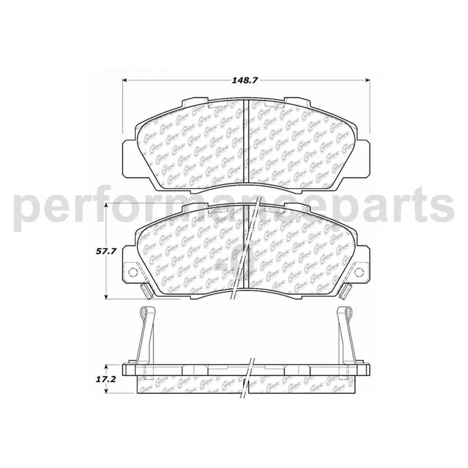 Juego de pastillas de freno de disco delanteras rotor de freno de disco para Honda Odyssey 1995-1998 Foto 2 de 4