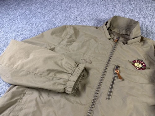 Indian Motorcycle Riders Group Jacket Outdoor Waterproof Size XL Beige Vintage image 4