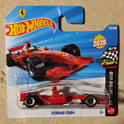 Hot Wheels Ferrari F2004 Rennfahrzeug 1:64 HW Starting Grid 2026 JJH51-N521