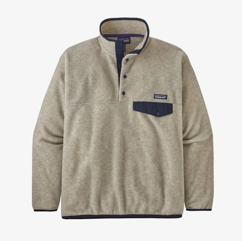 Patagonia Synchilla Snap-T Fleece Pullover Oatmeal Heather and Black Size XL - Picture 8 of 8
