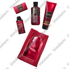 Bath & Body Works BOURBON Body Cream, Wash, Body Spray, Soap, Deodorant, Bag 5pc