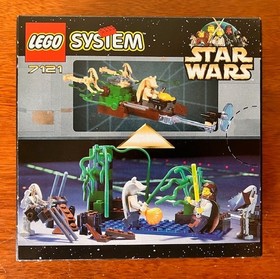 1999 Lego Star Wars-Lightsaber Duel(#7101) & Naboo Swamp(#7121) *RARE* MINT