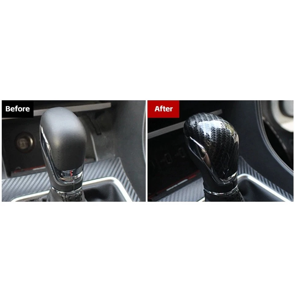For MG ZS 2017 2018 2019 2020 EV MG6 Carbon Fiber ABS Car Gear  Knob Head5466 - Image 4 of 4