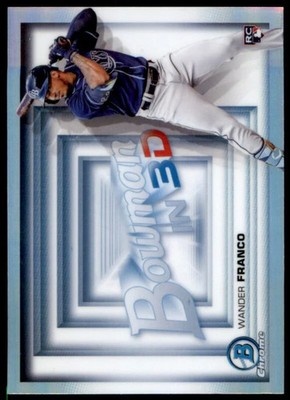 2022 BOWMAN CHROME WANDER FRANCO B3D-14 MINT BOWMAN IN 3-D! RC TAMPA BAY RAYS
