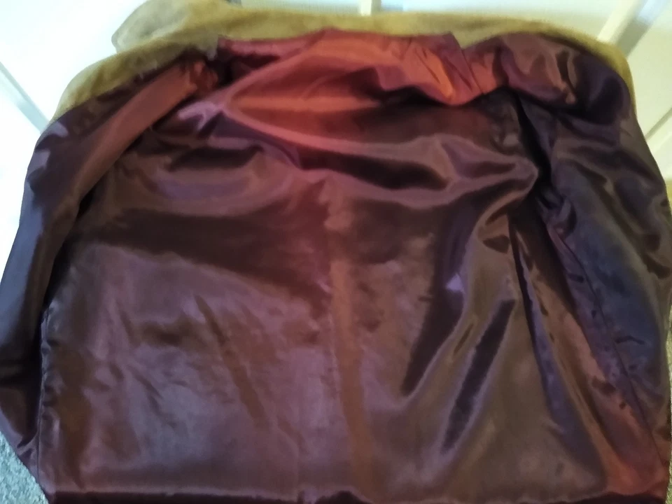 Chaqueta de cuero vintage años 70 gamuza flecos talla pequeña/mediana para mujer Foto 4 de 4