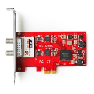 TBS6281SE V2 Dual DVB-T2/C ATSC PCIe HD TV Tuner Card 