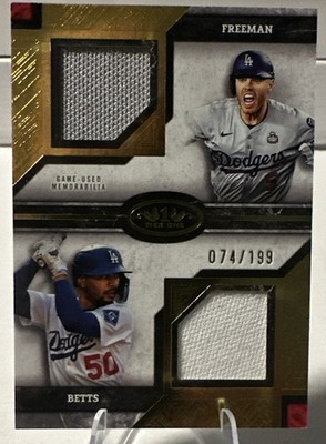 2025 Topps Tier One - Dual Player Relics Mookie Betts, Freddie Freeman...