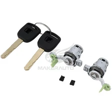 L&R Door Lock Cylinder w/ 2 Keys For 2003-2005 Honda Civic 1.3L 1.7L 72146S73003