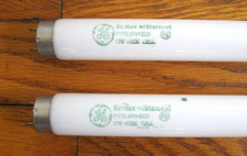 GE 17w T8 Tubo Fluorescente Lámpara Bombilla F17T8 SPX41 ECO 2 PK HECHO EN EE. UU. 24" 2 pies