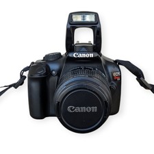 Canon EOS Rebel T3 DSLR Digital Camera 18-55mm Lens Tested Works No Charger