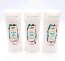 3 Pack - Dove Peppermint Bark Antiperspirant Deodorant, 2.6 oz ea, Exp 07/26
