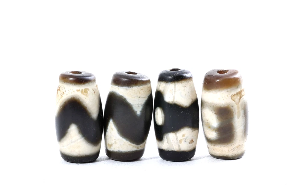 Himalayan Tibetan Nepalese Cultures Dzi Zee Double Tasso Prayer Amulet Mala Bead - Image 4 of 4